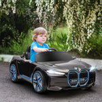 Bmw I4 Licensed 12v Kids Electric Ride-on Car W/ Remote Control | Black