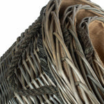Antique Wash Round Storage Log Basket | Set-of-3 | Brown