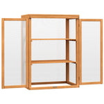 Mini Wood Greenhouse Cold Frame Plant Box (3 Types) | Yellow