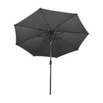 Led Tilt Parasol 2.7m | Grey
