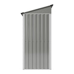 4 X 3ft Metal Garden Storage Shed With Lockable Door | Light Grey