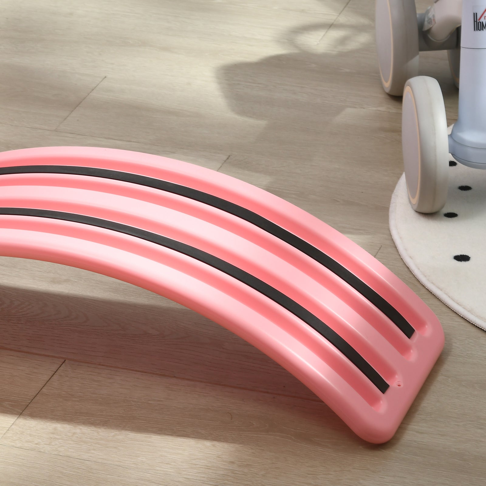 Zonekiz Balance Board, Kids Wobble Board, Montessori Toy For 3-6 Years | Pink