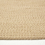 Handmade Woven Braided Oval Rug | 200cm | Linen