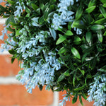 HOMCOM Set Of 2 Artificial Plant Topiary Balls, Faux Plants
