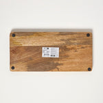 HOMESCAPES Capiz Style Mango Wood Serving Tray