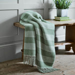 Elgin Supersoft Yarn Dyed Jacquard 130x160cm Throw Blankets | 130cm x 160cm | Green