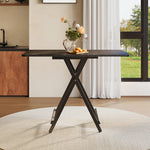 Folding Wooden Dining Table | 60cm x 100cm | Black