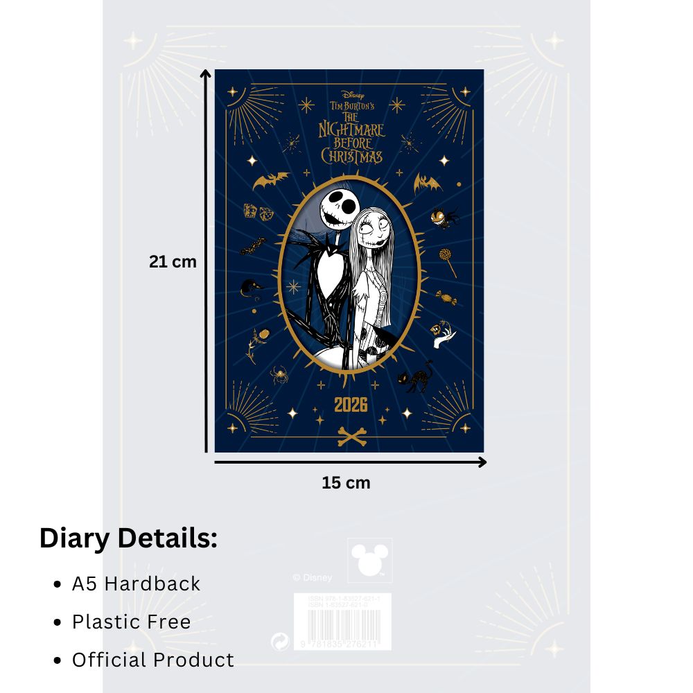The Nightmare Before Christmas 2026 A5 Diary Official Product