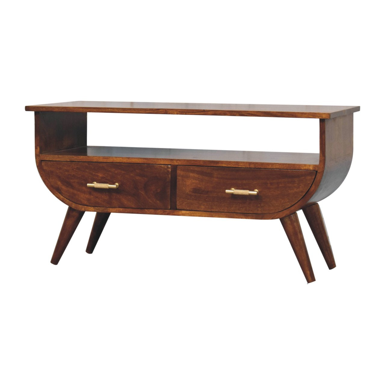 Solid Wood Agra Media Unit