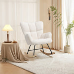 Breeins Modern Rocking Chair With High Backrest