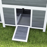 Wooden Chicken Coop W/ Nesting Box For 2-4 Chickens, 100 X 86 X 100cm