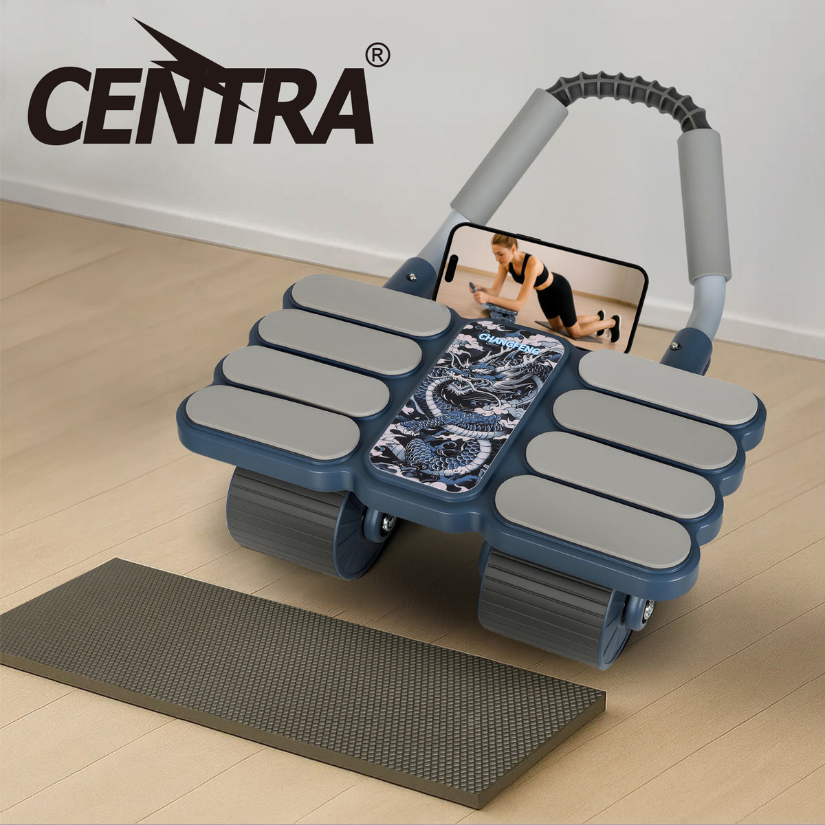 Centra Belly Wheel With Elbow Support Ab Roller Wheel Abdominal Fitness Wheel