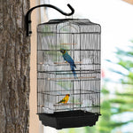 92cm Large Bird Cage With Perches, Food Bowls, Swing | Black