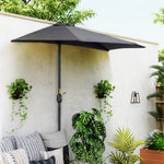 2.7m Half Round Parasol Balcony Shade