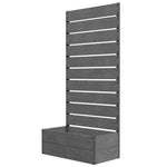 Planter With Trellis For Vines 72x38x150cm | Dark Gray