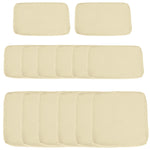 Garden Sofa Set Polyester Cover Replacement No Cushion | Beige