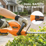 20" Cordless Hedge Trimmer With Dual Action Head, 2000mah Battery