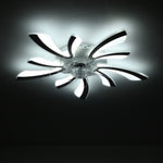 Striped Ceiling Fan Light 30.7 Inch Led With 3-color Dimming, Reversible Quiet Motor, 6-speed, 2.4g App & Remote Control, Sleep Timer | White