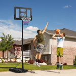 Adjustable Basketball Hoop, Weighted Base | Black