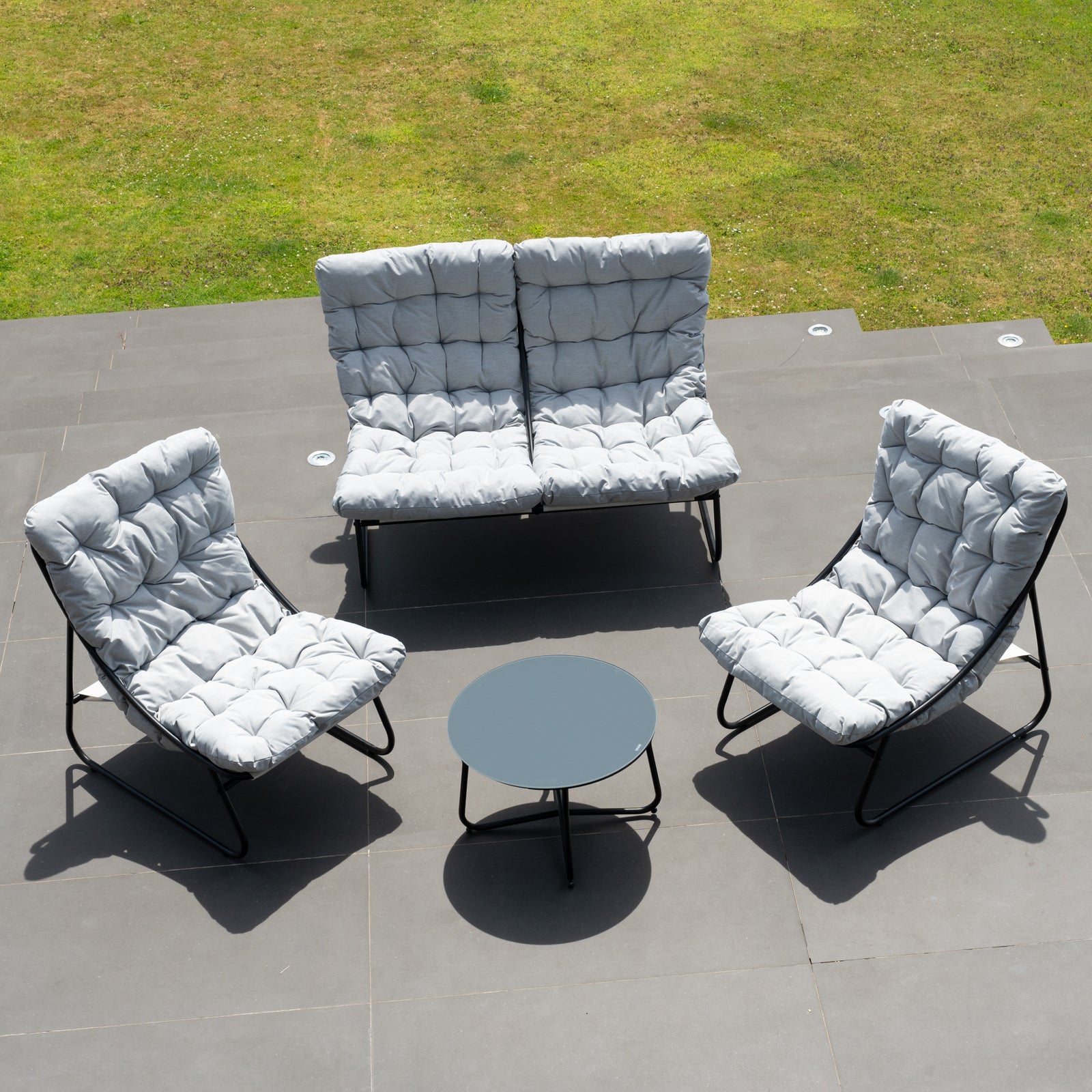 Aregno Outdoor Seating Set | One Size | Light Grey