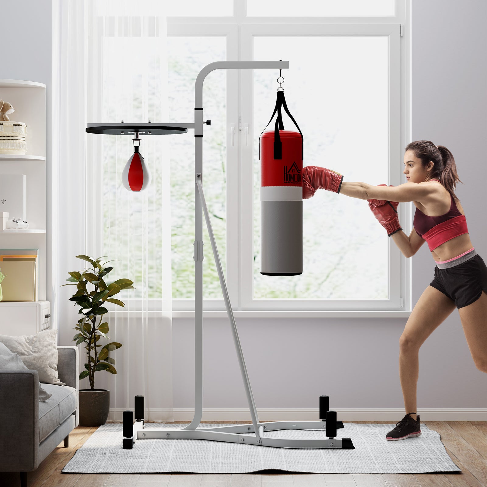 Punchbag & Speedball Boxing Station Frame Freestanding