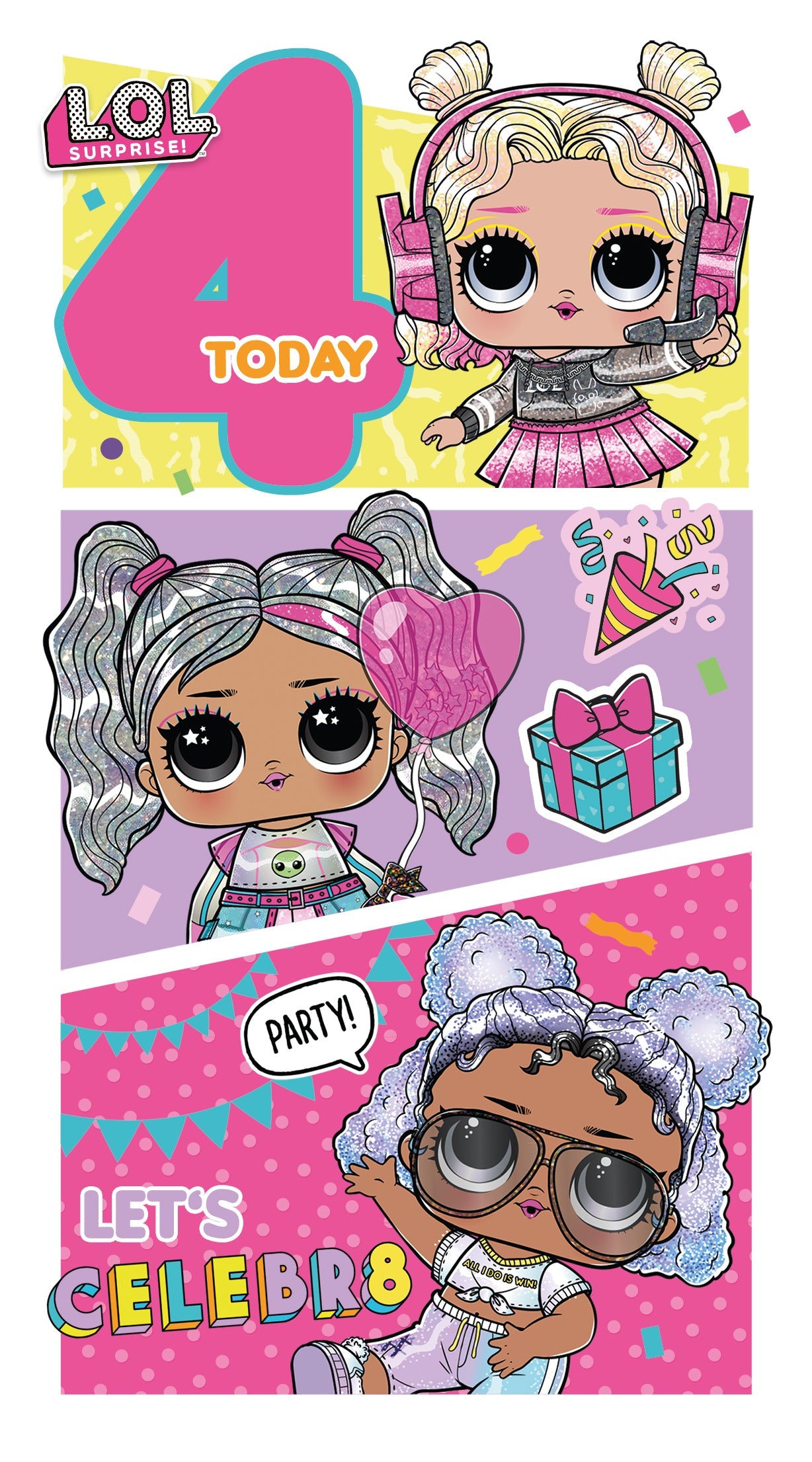 Age 4 Birthday Card Official Product