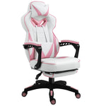 Gaming Chair Reclining W/ Footrest | Pink