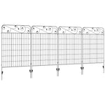 4pc Garden Fencing Panels 43in X 11.5ft Bed Border