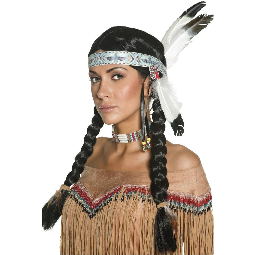 Native American Inspired Wig, With Plaits
