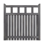 90/120cm Wx120cm H Outdoor Wooden Garden Gate Fence Door | 120cm | Grey
