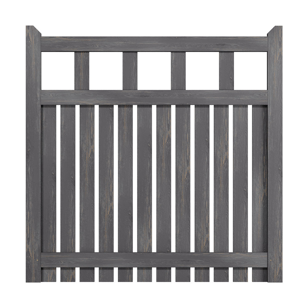 90/120cm Wx120cm H Outdoor Wooden Garden Gate Fence Door | 120cm | Grey