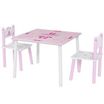 Aiyaplay Princess Design Toddler Table And 2 Chairs Set, For Playroom