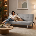 Britney Linen Sofa Bed 3 Seater | Grey