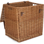 Wicker Double Steamed Vintner Storage Picnic Basket | Large | Brown