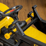 Pedal Go Kart Ride On Excavator Wheels Tyres Kids Children -yellow