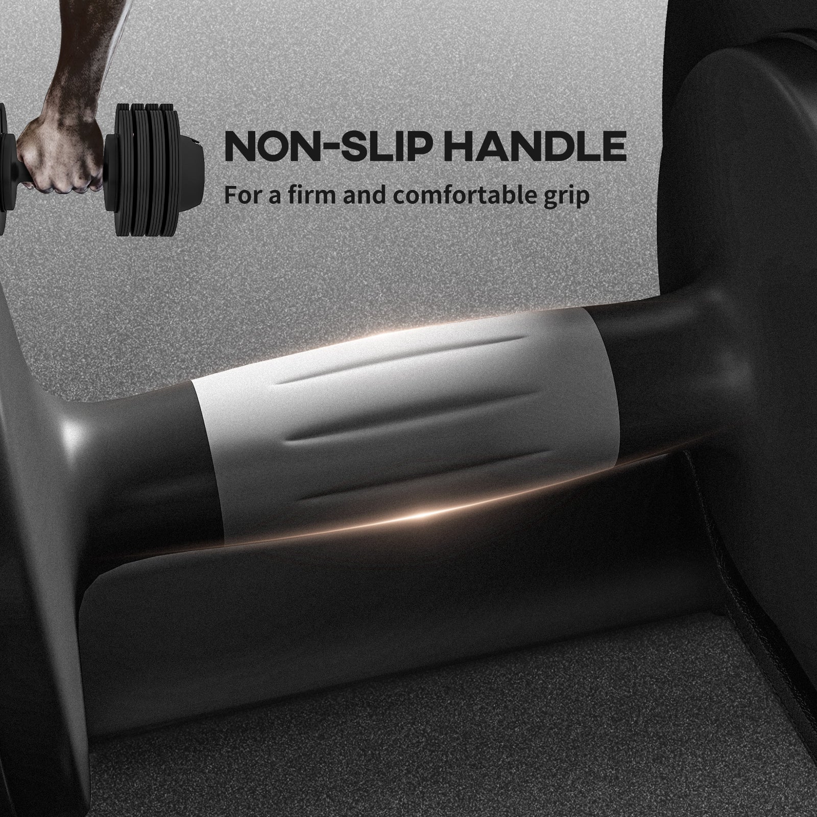 4-in-1 Adjustable Dumbbells Weights Set With Storage Tray 20kg