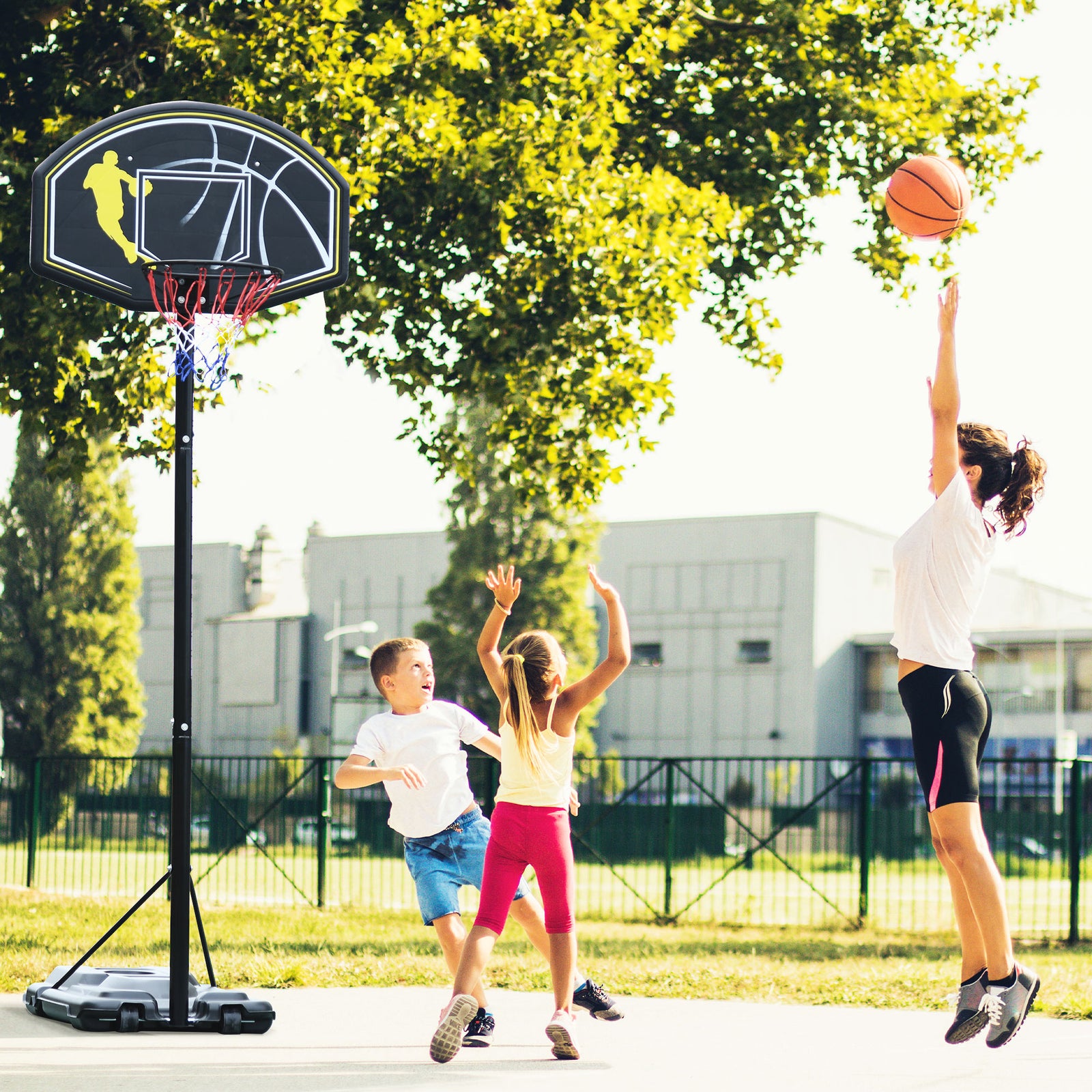 Adjustable Portable Basketball Stand 1.9m-3.05m | Multi Colour