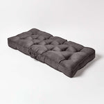 Faux Suede 2 Seater Booster Cushion | 50cm x 100cm | Grey