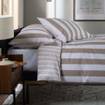 High Point Cotton Printed Duvet Cover Set | Super King | Natural