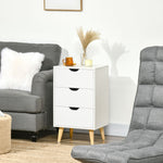 Chest Of Drawers, 3 Drawer Unit Storage Chest Bedroom | One Size | Cream