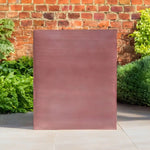 Long Zinc Galvanised Tall Trough Planter | 75cm x 25cm x 90cm | Rose Gold