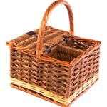 Two Tone Hambledon Empty Picnic Wicker Basket