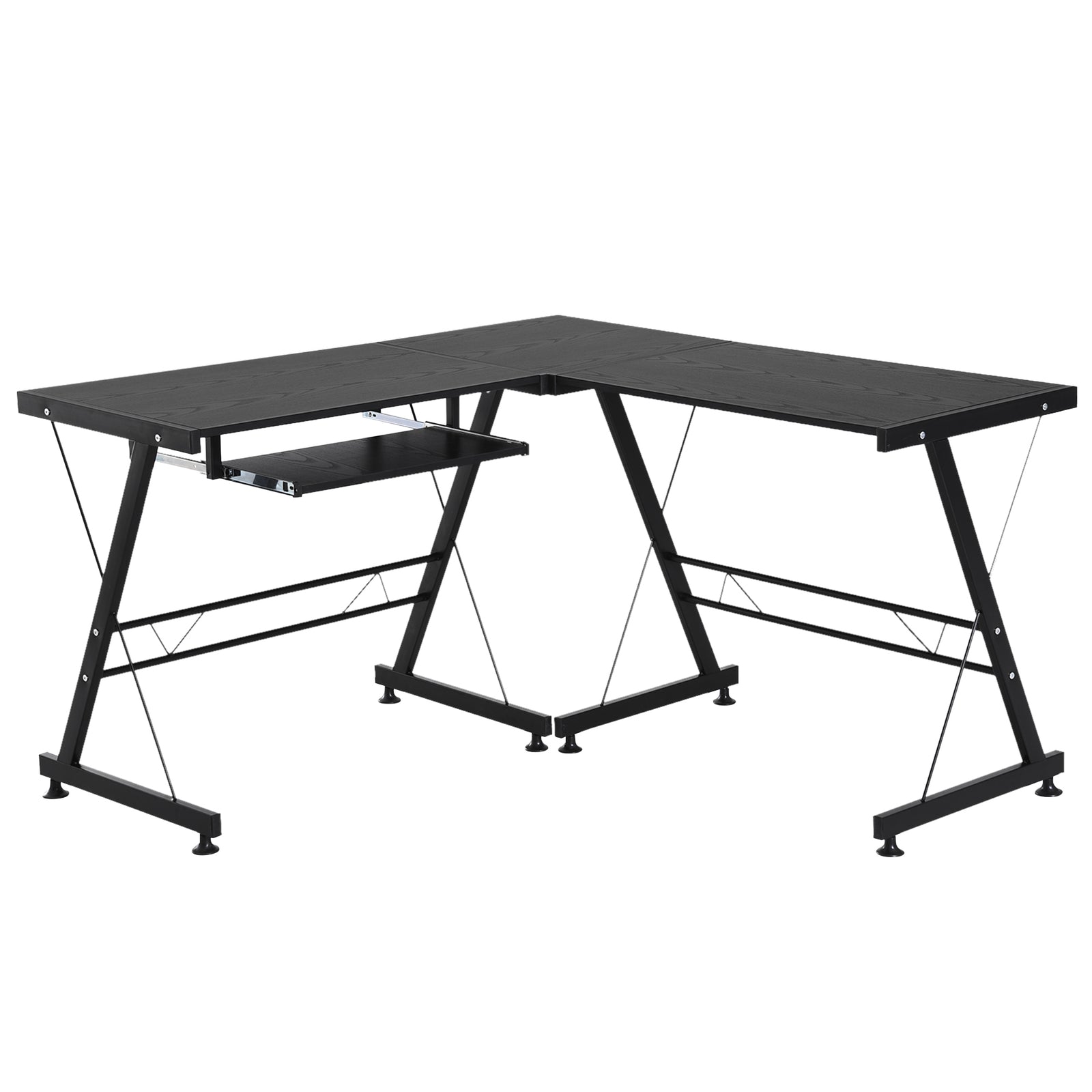 Gaming Desk, L Shape, Laminated, Sturdy