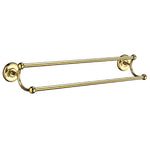 Towel Rail Wall Mounted Bathroom Storage Non Rust Brass | Double | Polished Brass