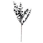 80cm Artificial Black Eucalyptus And Viburnum Arrangement Glass Vase