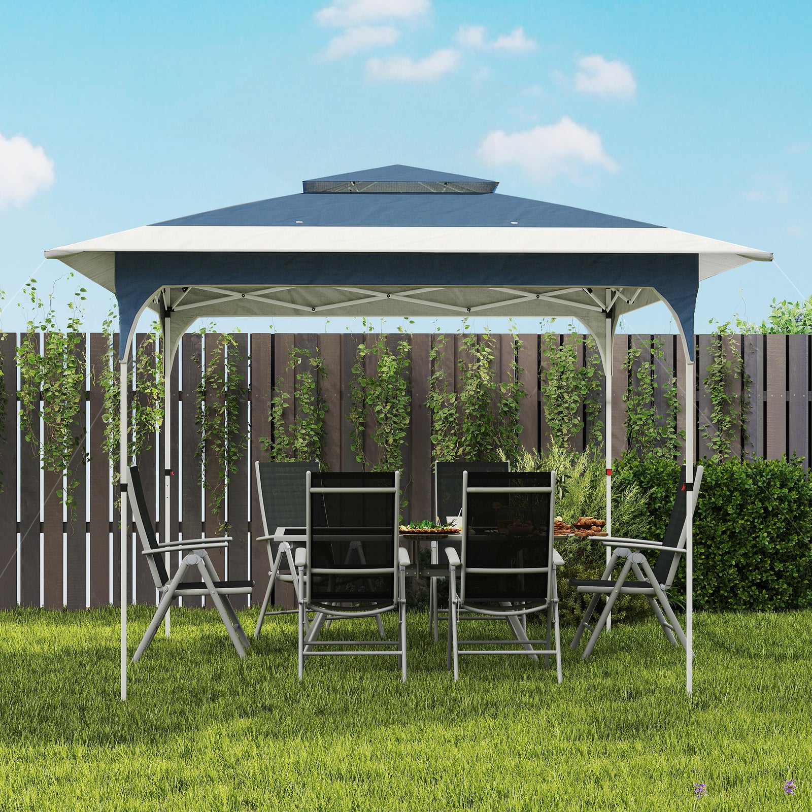 3.5 X 3.5 M Pop Up Gazebo, Upf50+ One-push Party Tent | Blue