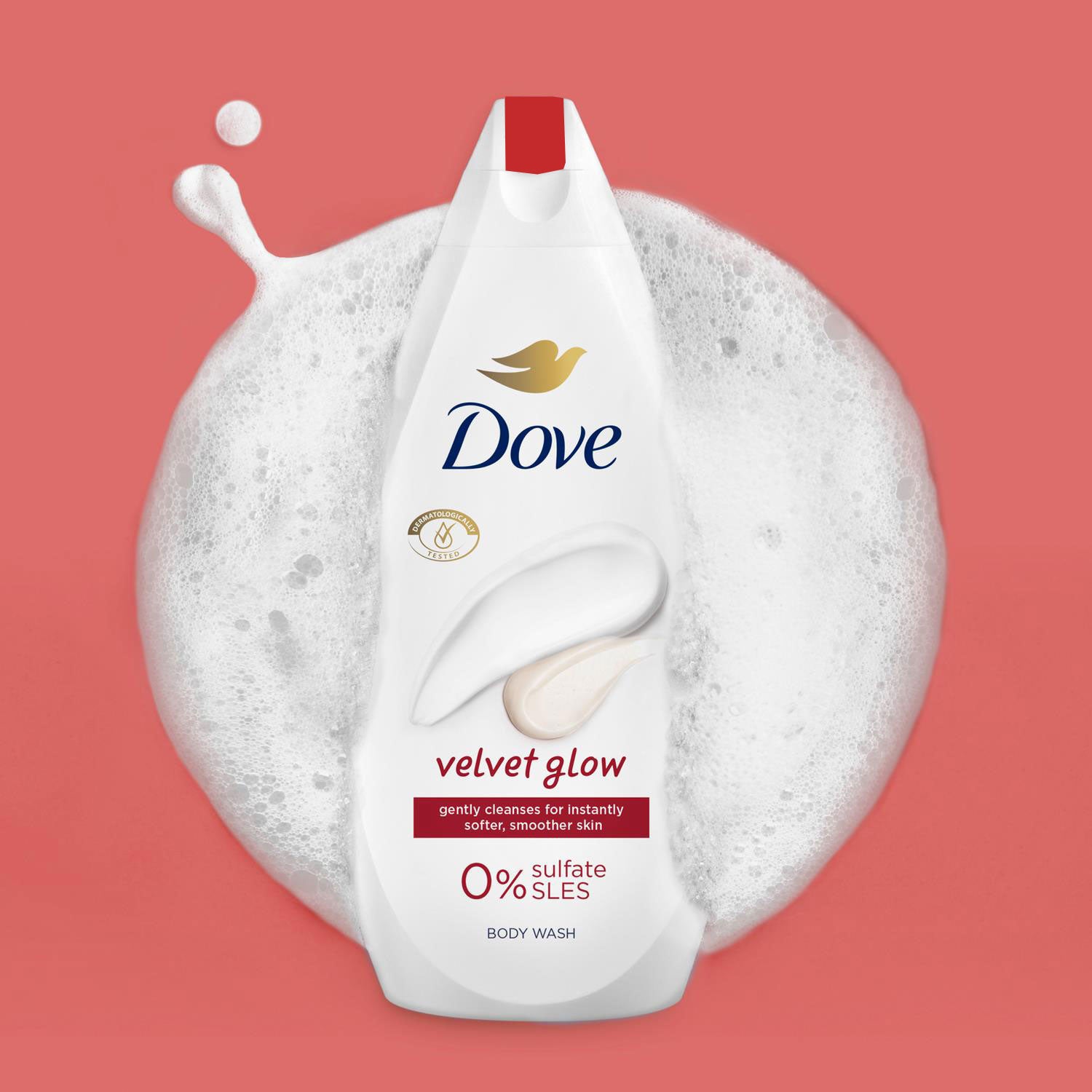 Velvet Glow Body Wash 0% Sulfate Sles For Soft & Smoother Skin 450ml, 3pk