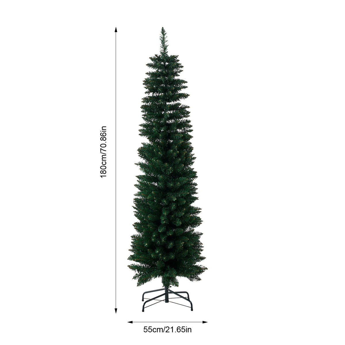 Breeins 6ft/180cm Sectional Artificial Christmas Tree Festive Decor