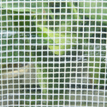 Greenhouse W/ 2 Tier Shelf & Roll-up Door - Clear | 143 x 73 x 195cm | Clear