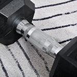 2x8kg Rubber Hex Dumbbells For Home Gym | Black